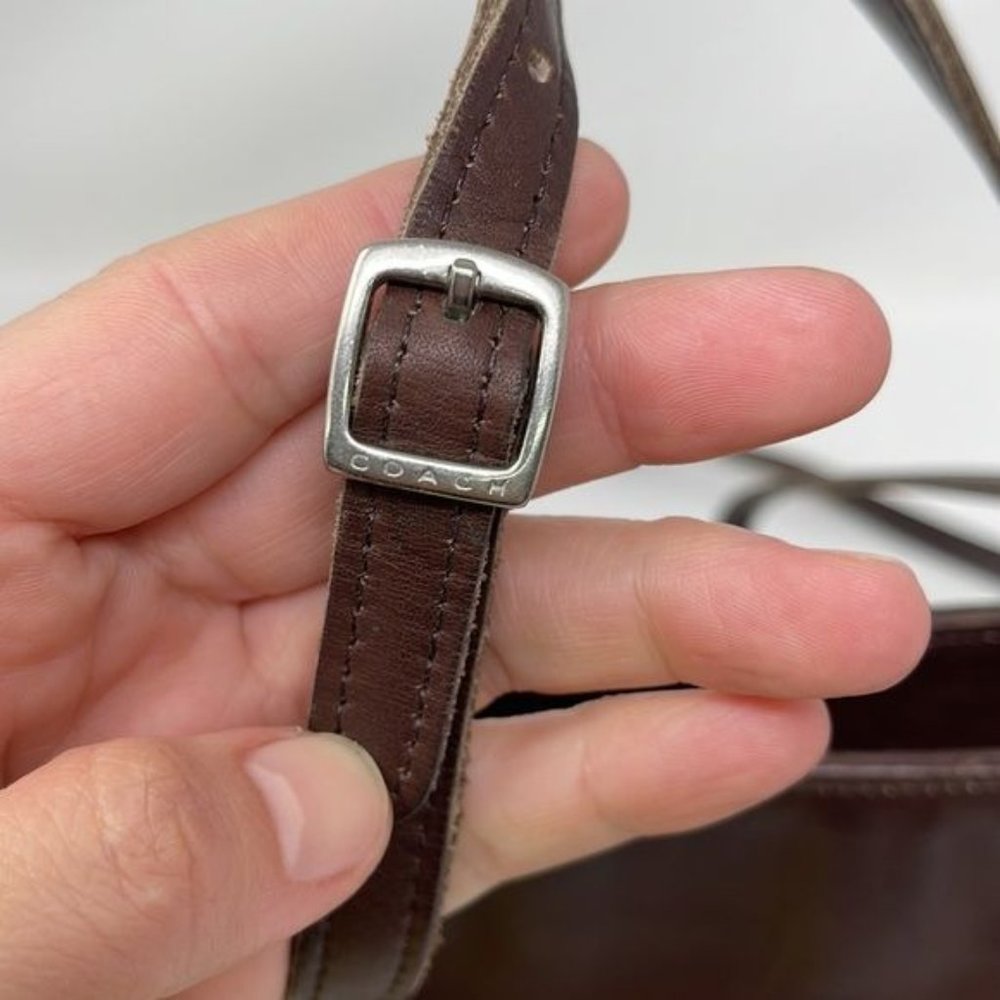 Coach Brown Leather Shoulder Bag - Picture 7 of 14